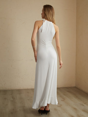 Clara | Verspieltes Faltenkleid mit Lace-Up-Design