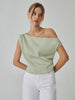 Clara | Asymmetrische Bluse mit Knotendetail