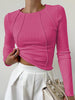 Clara | Elegantes Langarm-Top mit Paspel