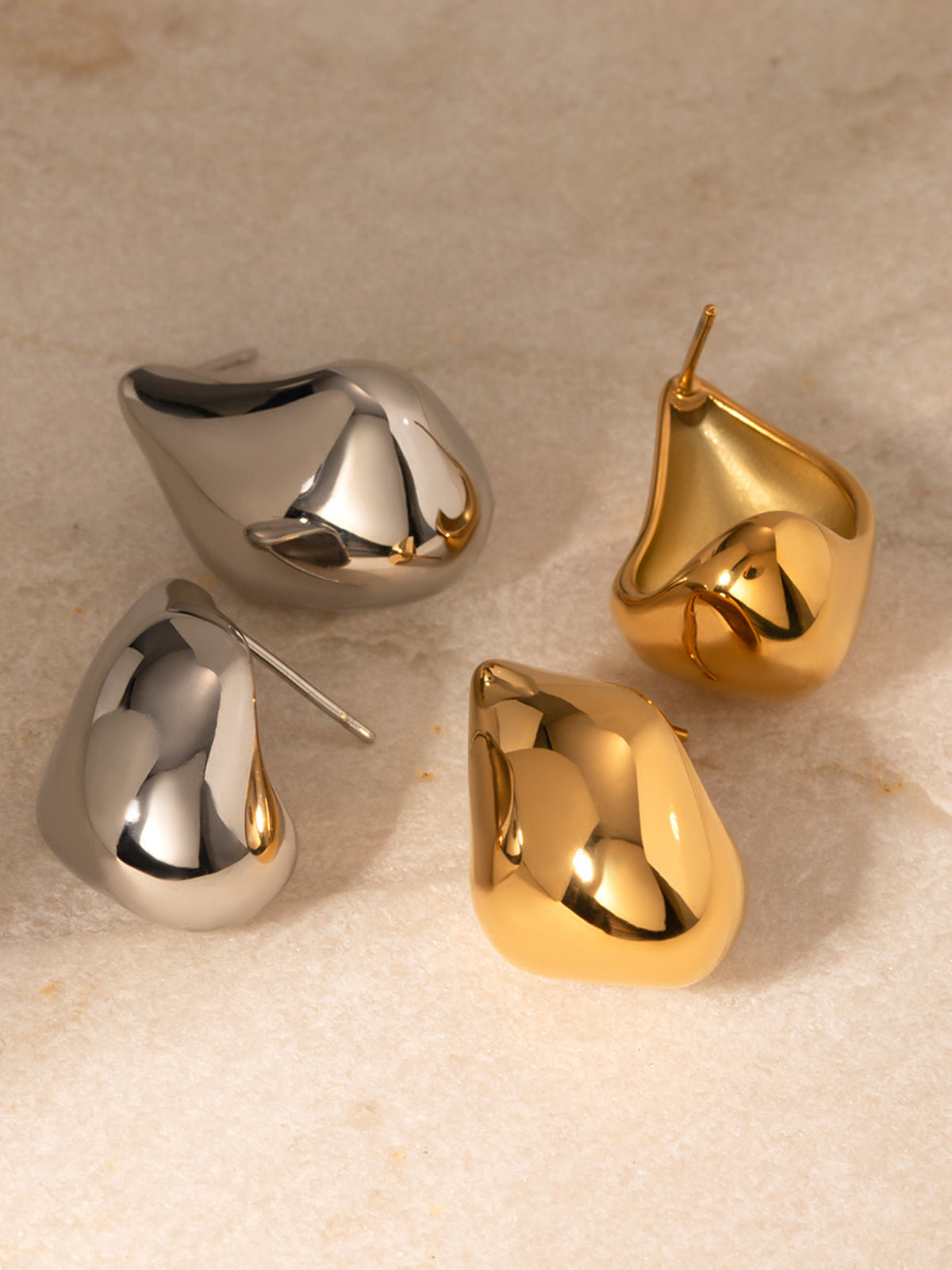 Lena | Unregelmäßig geformte Ohrringe