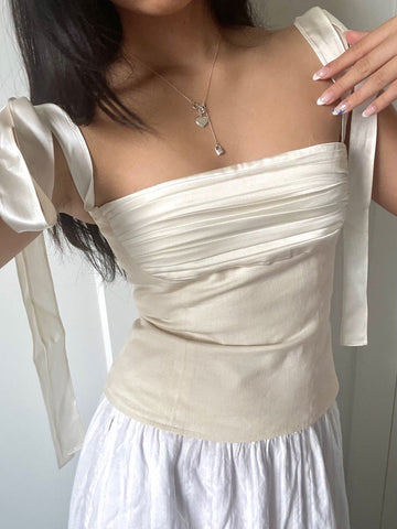 Clara | Patchwork Knotted Cami Top