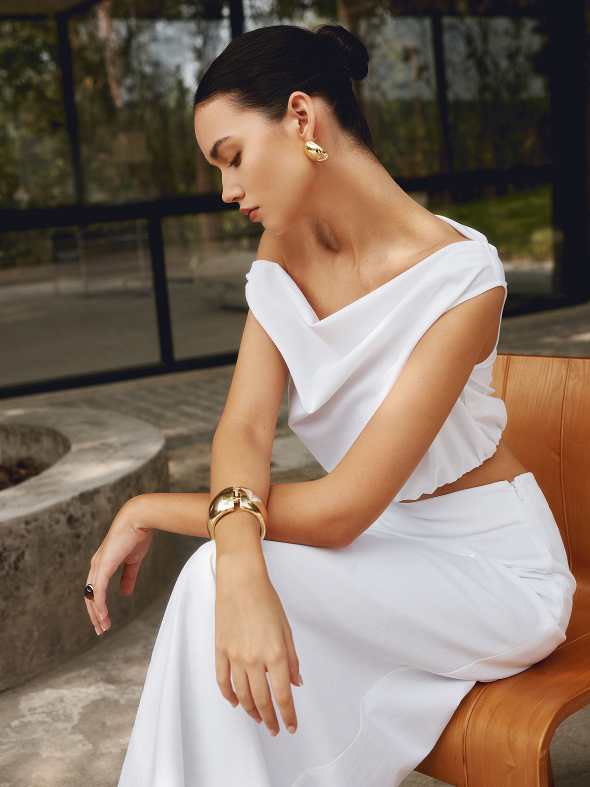 Laura | Minimalistisches Offenes Armband