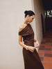 Clara | Asymmetrisches Baumwoll- und Leinenkleid