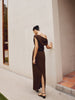 Clara | Asymmetrisches Baumwoll- und Leinenkleid