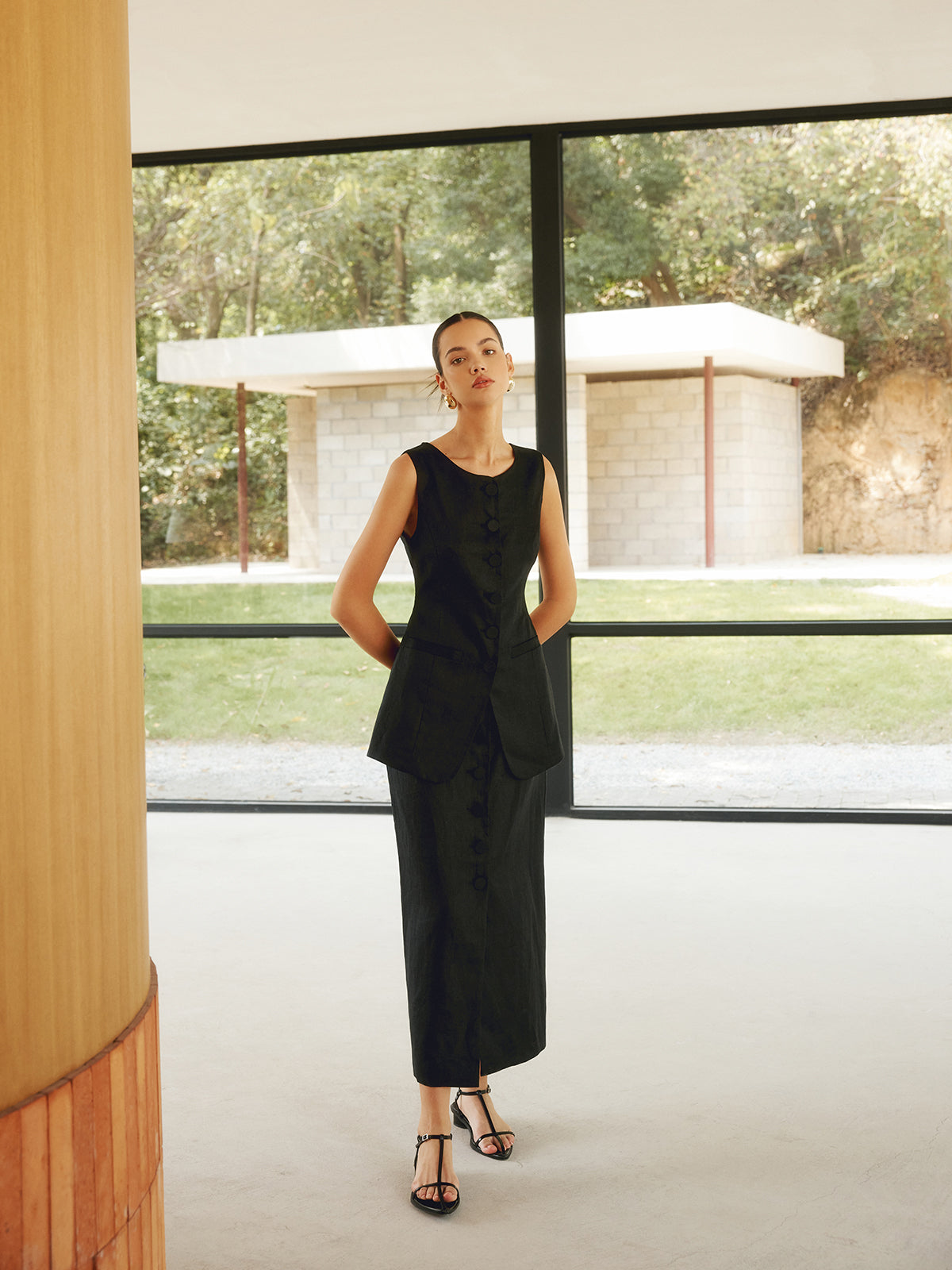 Max | Elegantes Leinen-Mix Weste