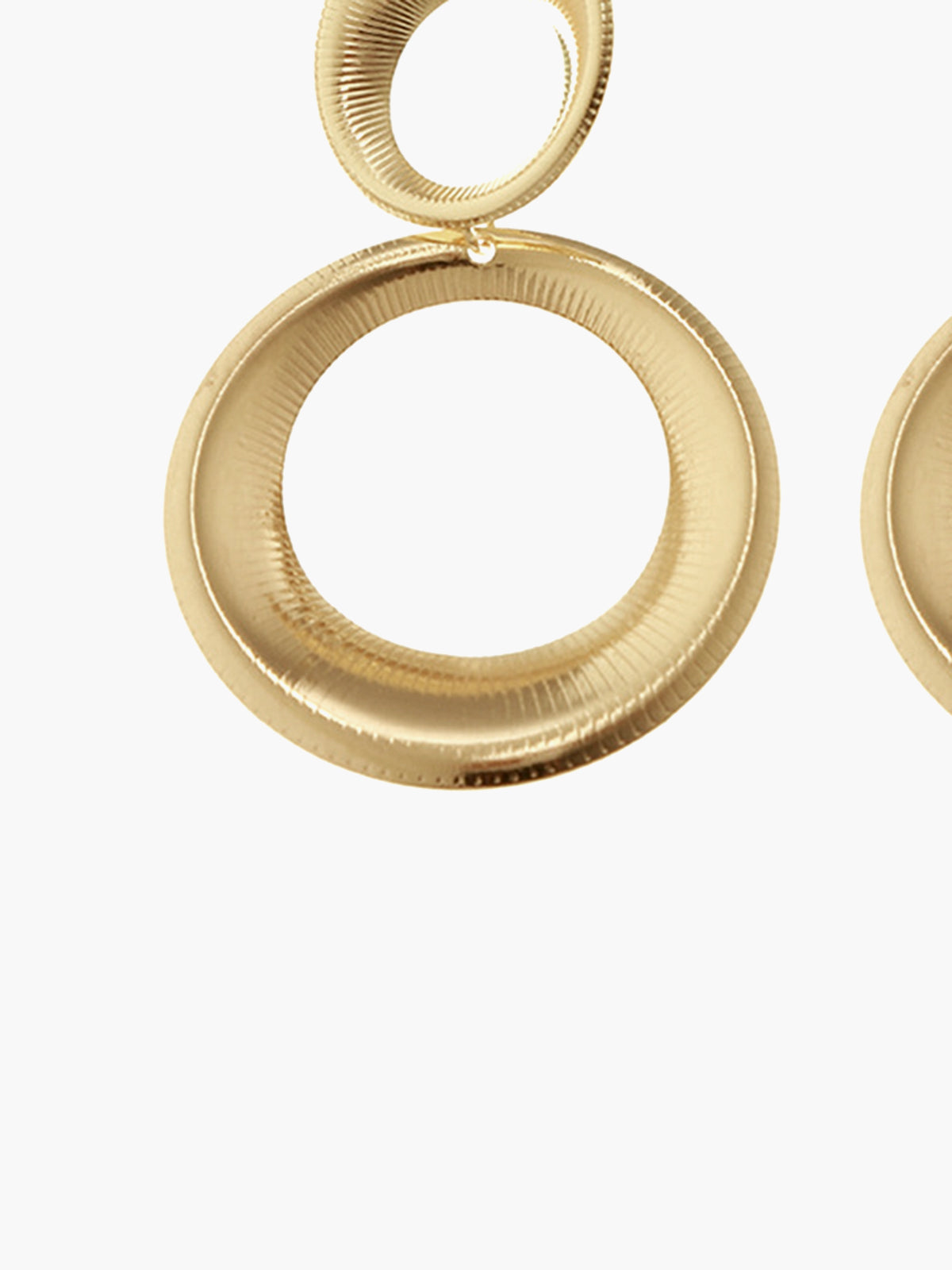 Emma | Vintage Runde Bold Pendant Ohrringe