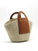 Mia | Zweifarbige Strohtasche