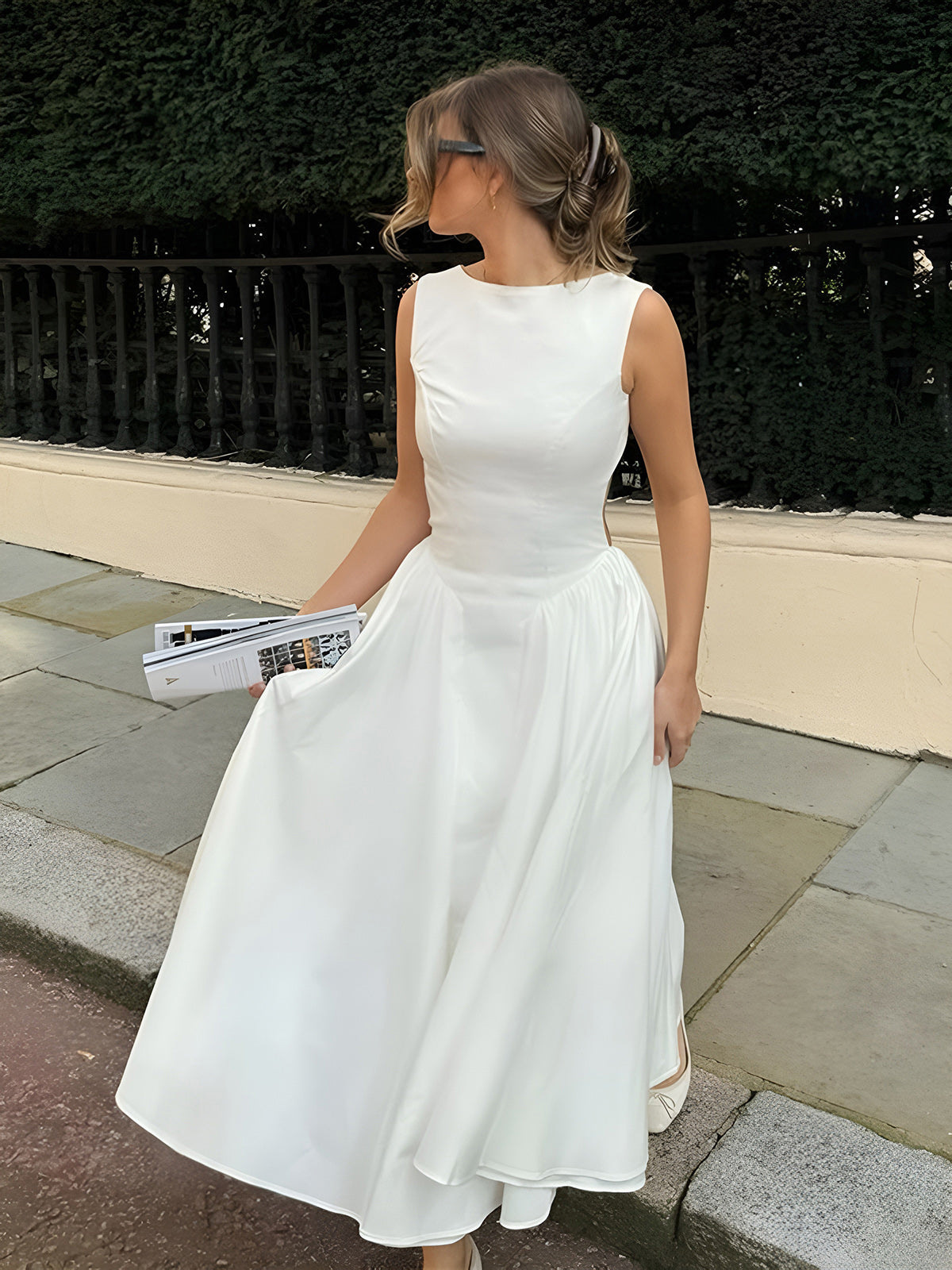 Eleganz | Serendipity Rückenfreies Midi Kleid