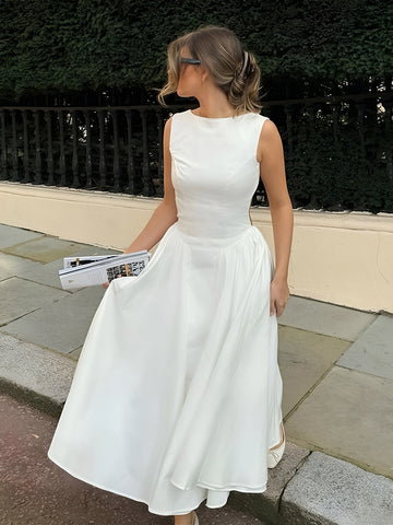 Eleganz | Serendipity Rückenfreies Midi Kleid