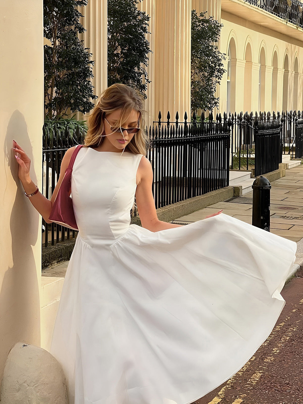 Eleganz | Serendipity Rückenfreies Midi Kleid