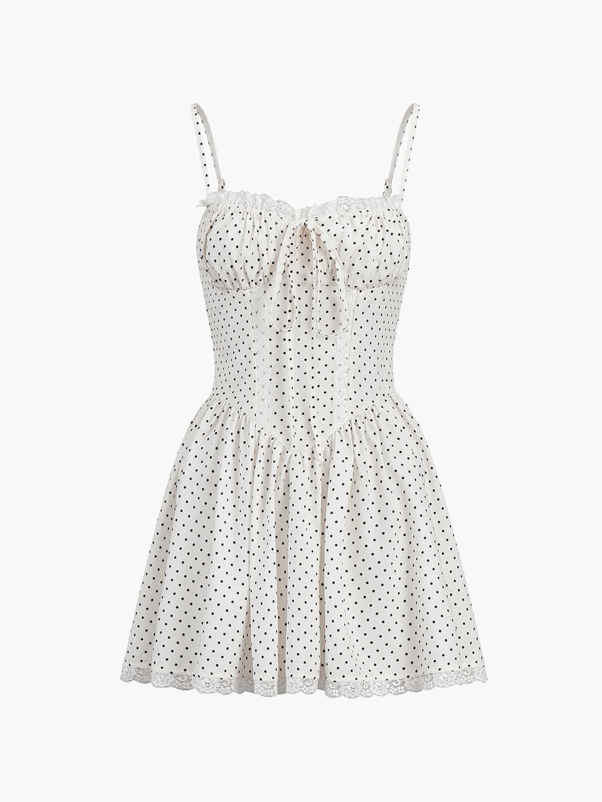 Clara | Verspieltes Polka Dot Knotted Kleid