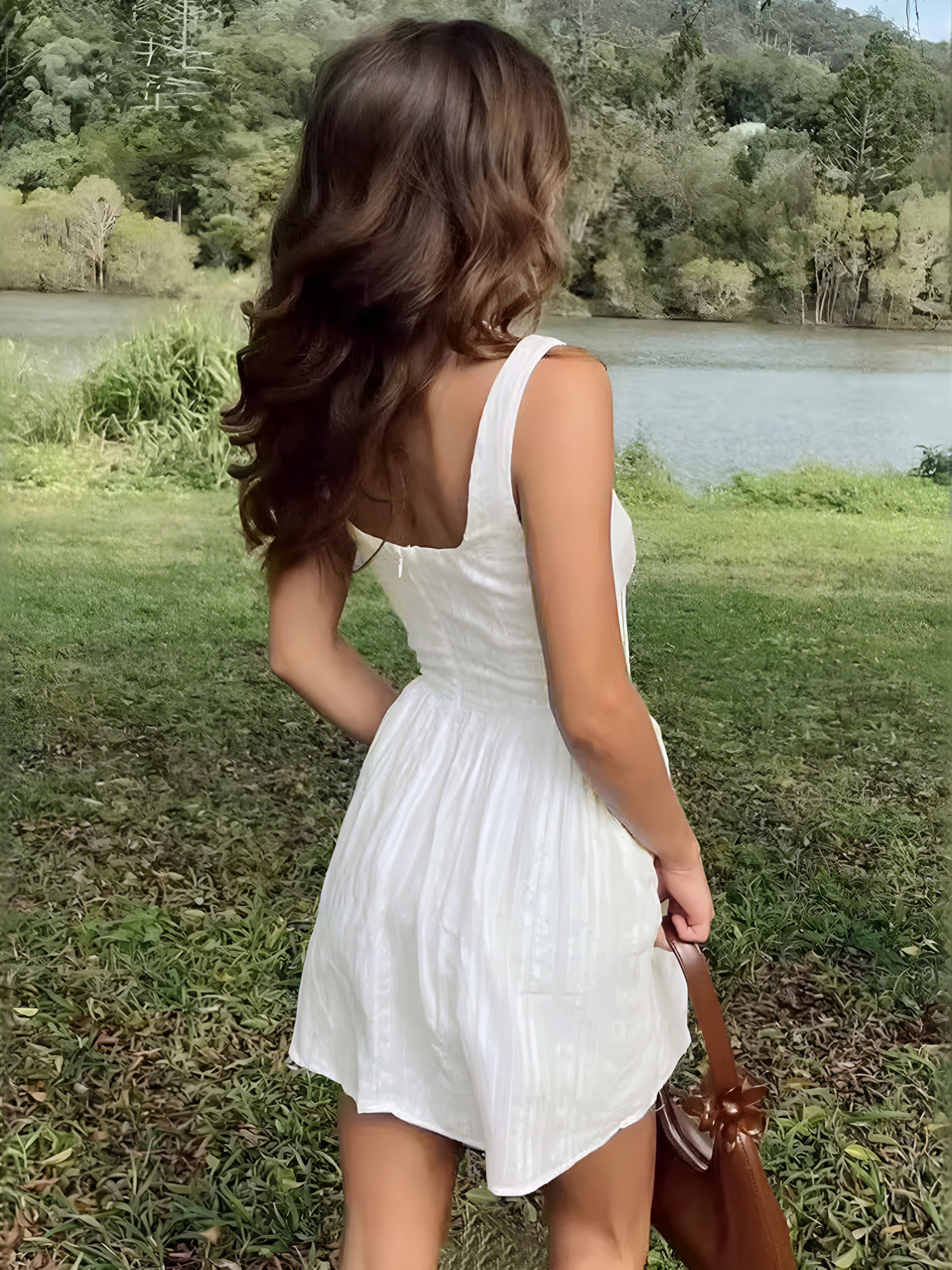 Carina | Romantisches Sommerkleid mit quadratischem Ausschnitt