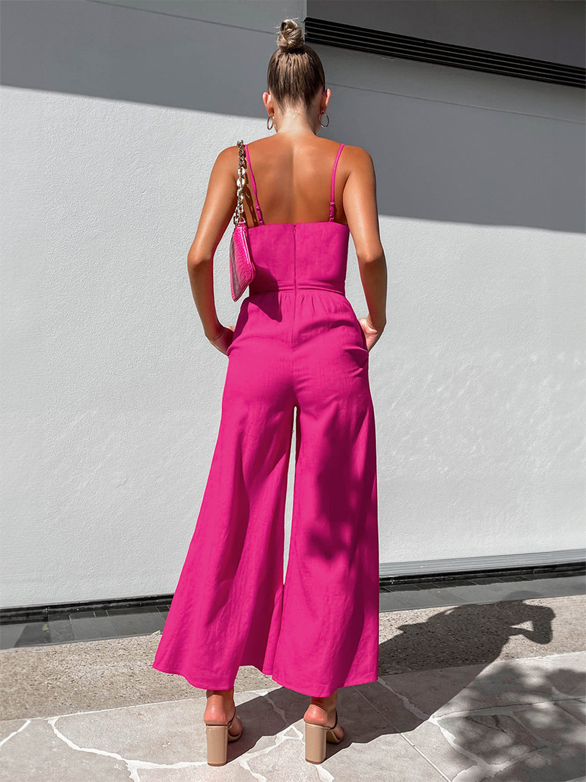 Clara | Eleganter Baumwoll-Jumpsuit mit Twist-Detail