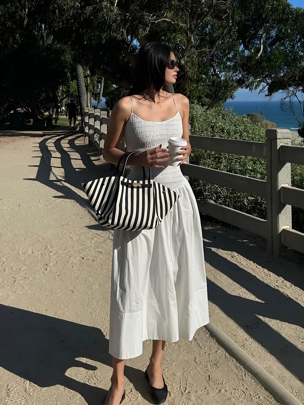 Leonie | Romantisches Midi-Kleid mit Raffung