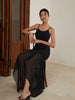 Anna | Asymmetrisches Maxikleid mit tiefem Ausschnitt