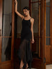 Anna | Asymmetrisches Maxikleid mit tiefem Ausschnitt