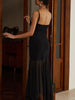 Anna | Asymmetrisches Maxikleid mit tiefem Ausschnitt