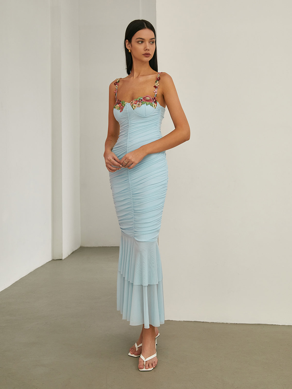 Klara | Elegantes Faltenrock-Mermaid-Kleid
