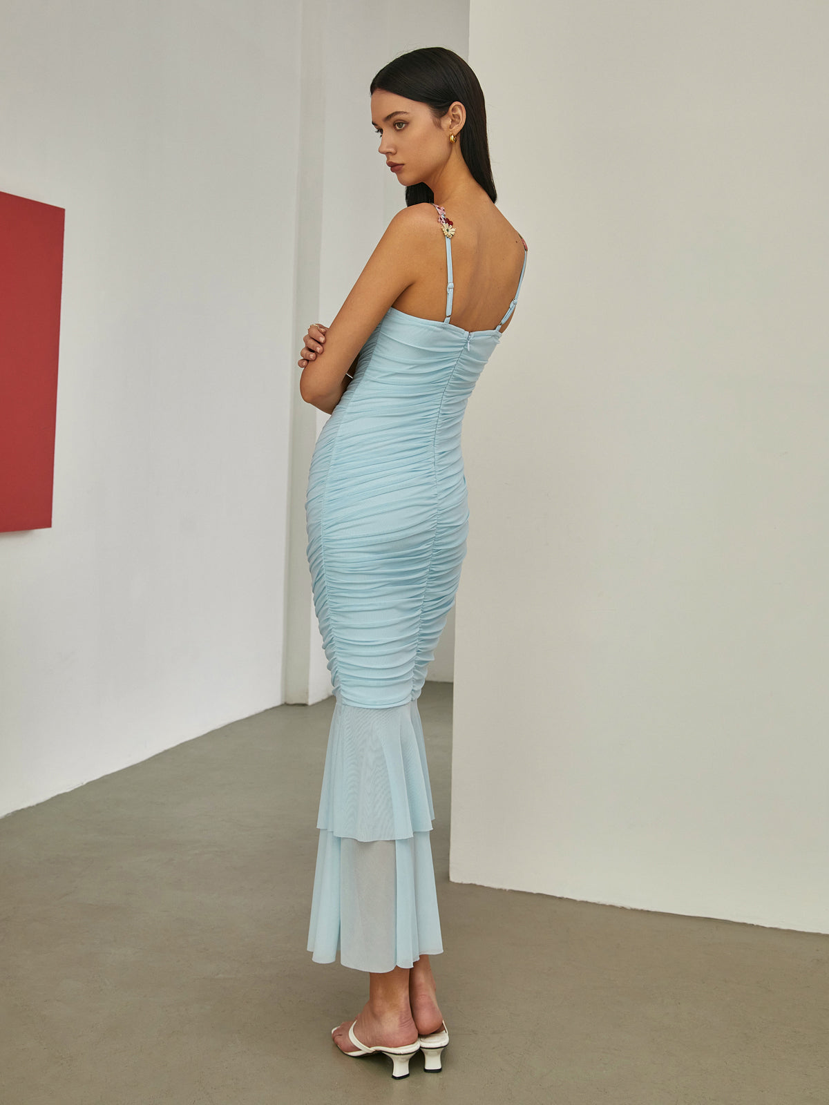 Klara | Elegantes Faltenrock-Mermaid-Kleid