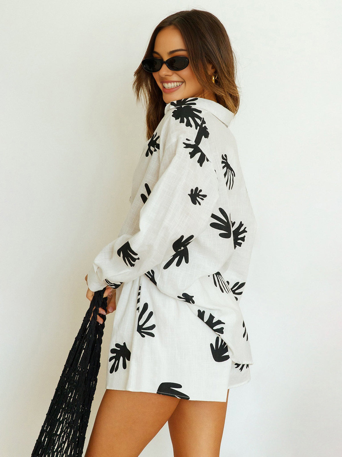 Max | Lässiges Shorts-Set mit Pflanzenprint