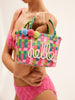 Clara | Bunte Strohtasche