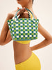 Miriam | Karierte Print Bucket Bag