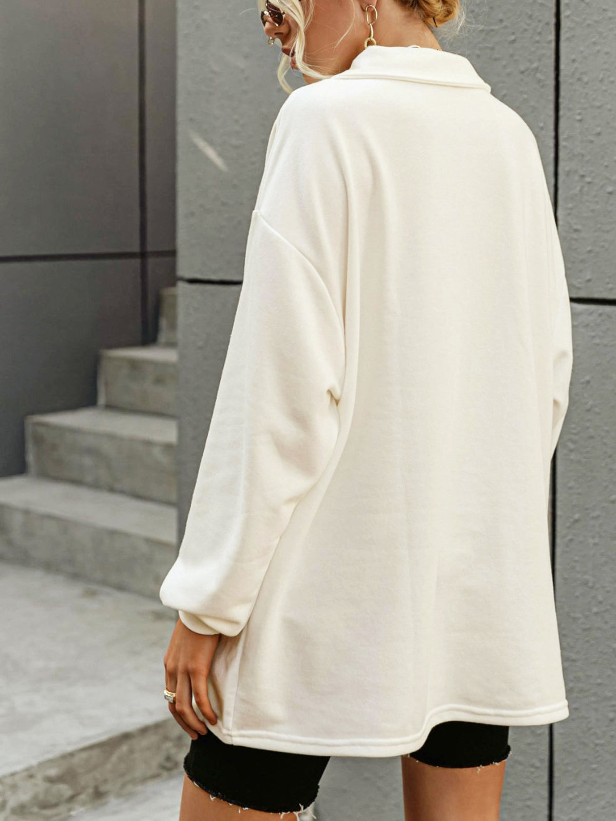 Leon | Oversized Sweatshirt mit Kragen