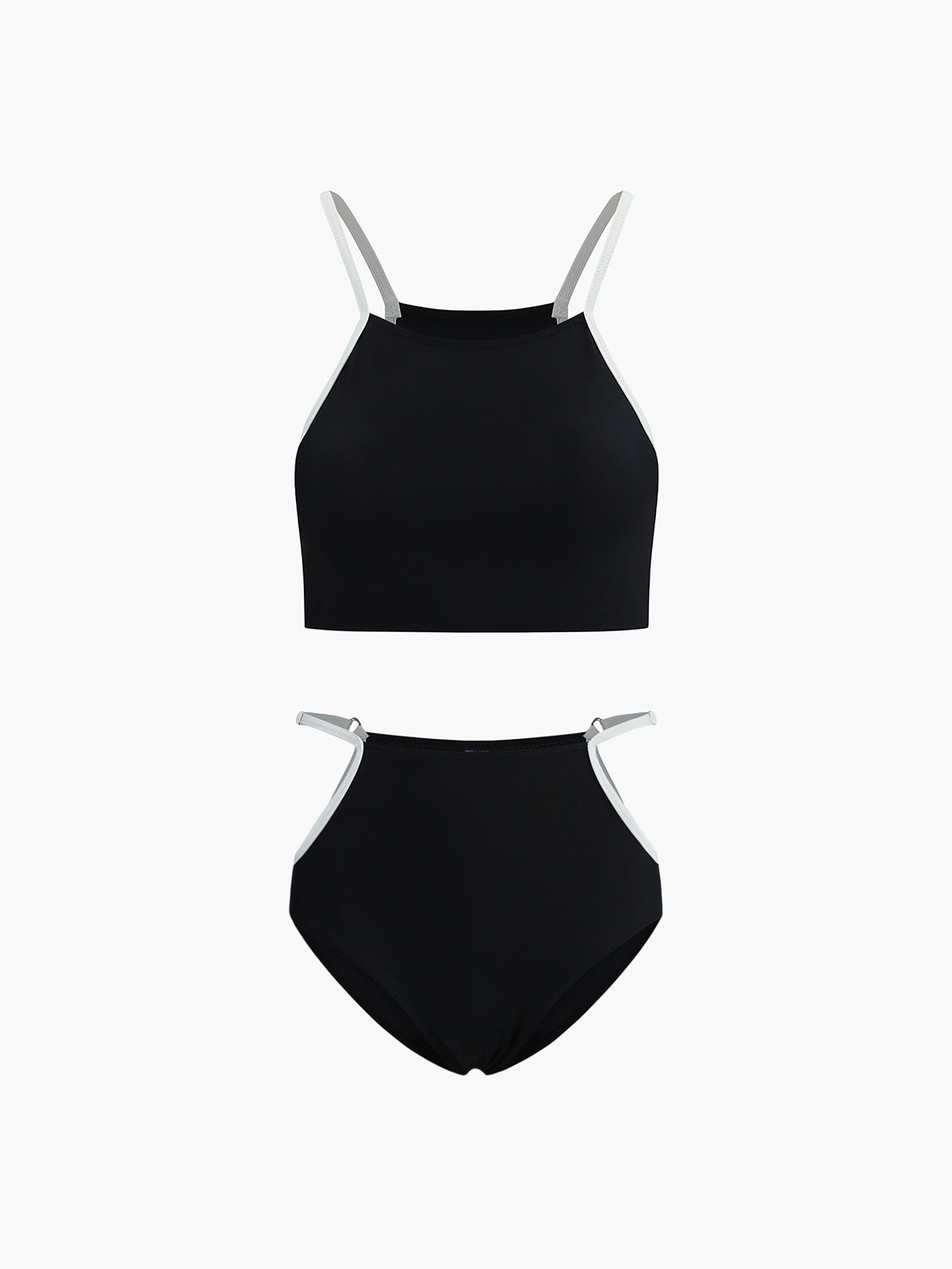 Lisa | Stilvolles Cutout Bikini-Set mit Kontrast-Bindung