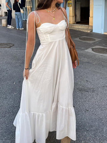 Selina | Elegantes Maxikleid mit Korsett-Details