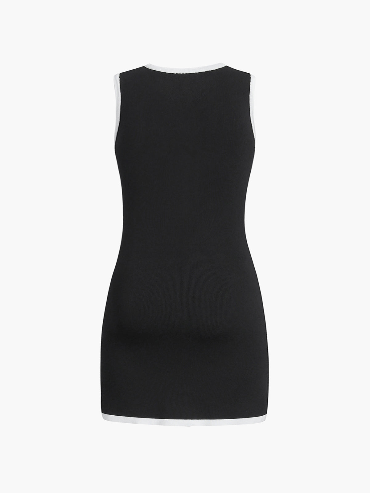 Clara | Ärmelloses Kurzkleid mit Taschen und Knöpfen