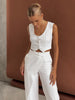Anja | Elegantes Hosen-Set mit asymmetrischem Schnitt