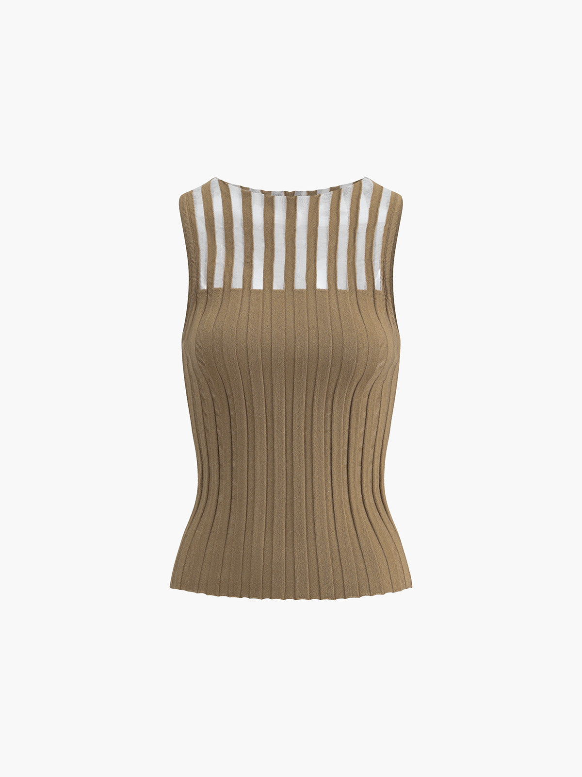 Clara | Transparentes geripptes Tanktop
