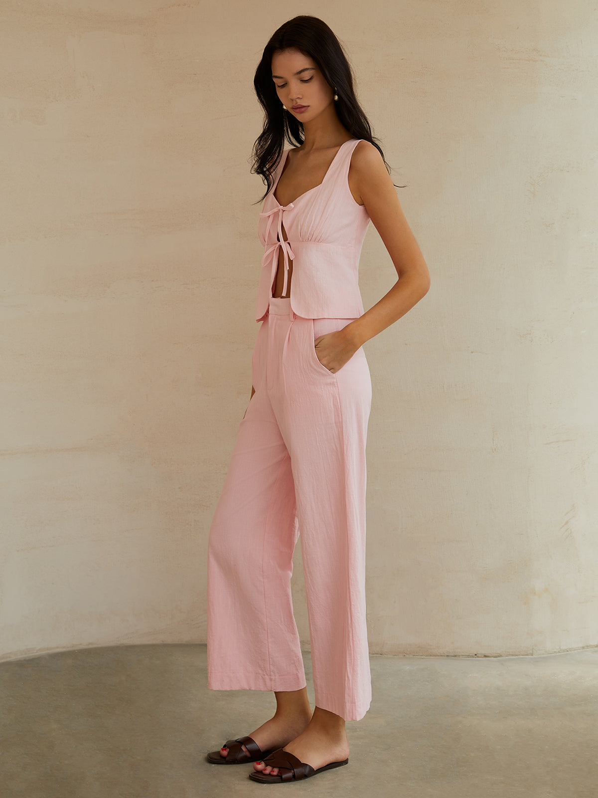 Laura | Verspieltes Hosen Set mit Schleifendetail