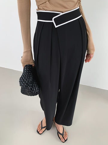 Tobias | Lässige Casual Pants mit kontrastierenden Abschlüssen