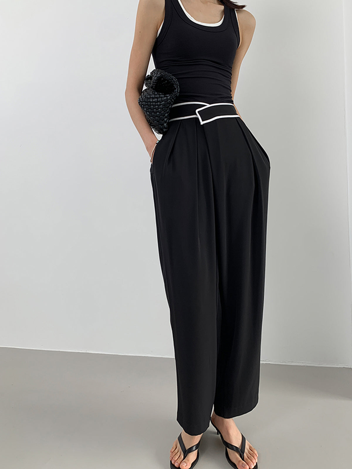 Tobias | Lässige Casual Pants mit kontrastierenden Abschlüssen