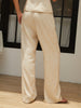 Charlotte | Baumwoll- und Leinen-Camisole mit geraden Hosen Set
