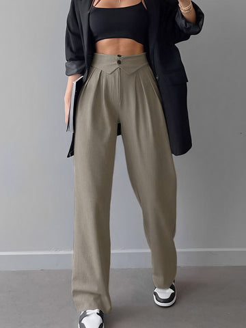 Moritz | Elegante Straight Leg Dress Pants mit Faltbund