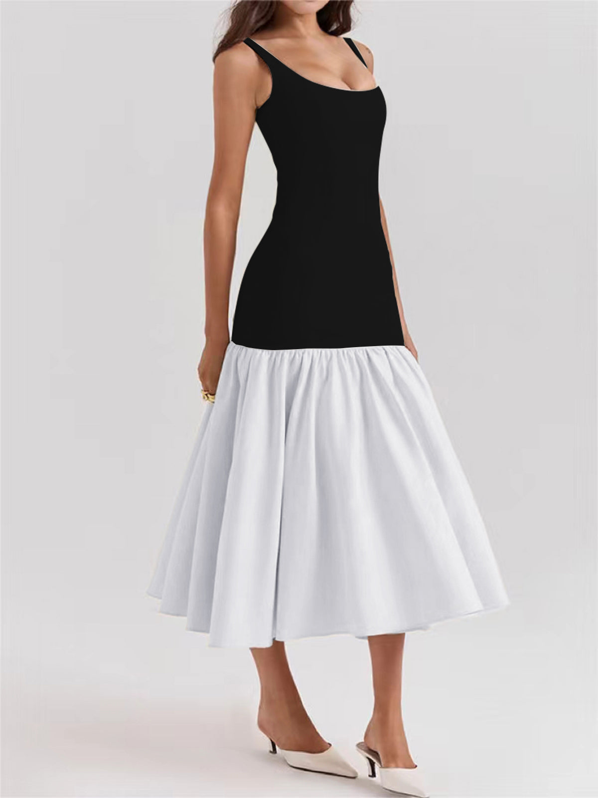 Marlene | Rüschensommerkleid in Maxilänge