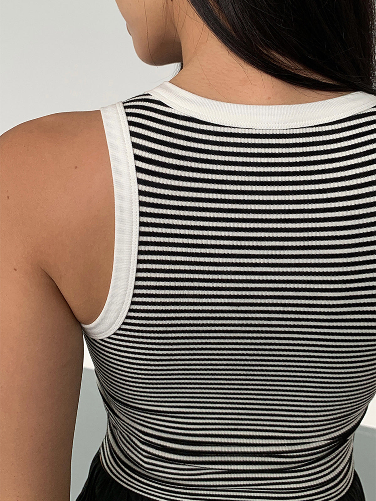 Anja | Gestreiftes Crew Neck Tanktop