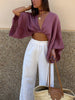 Clara | Elegante Bluse mit Knotenfront