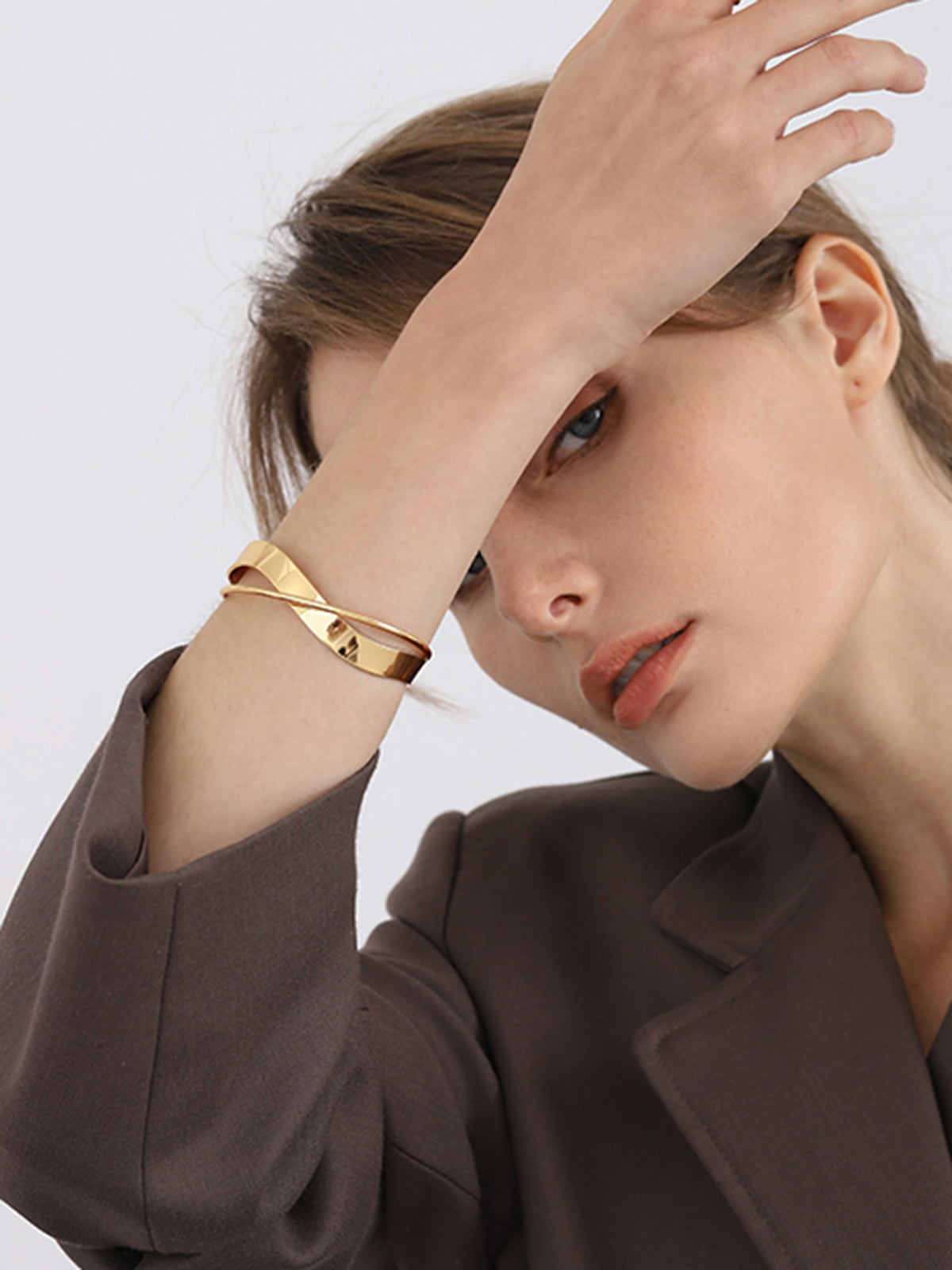 Max | Elegantes Flachmundiges Armband aus Titanstahl