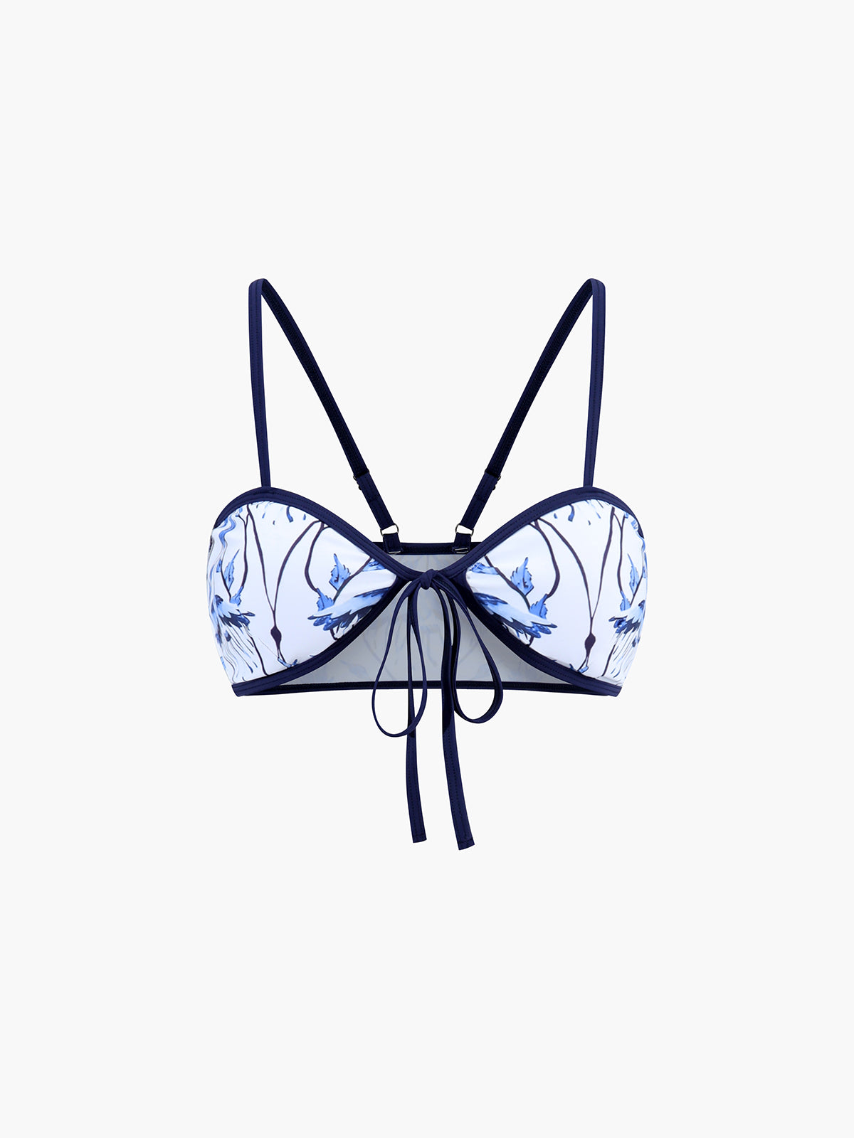 Maja | Floral bedrucktes geknotetes Bikini-Set