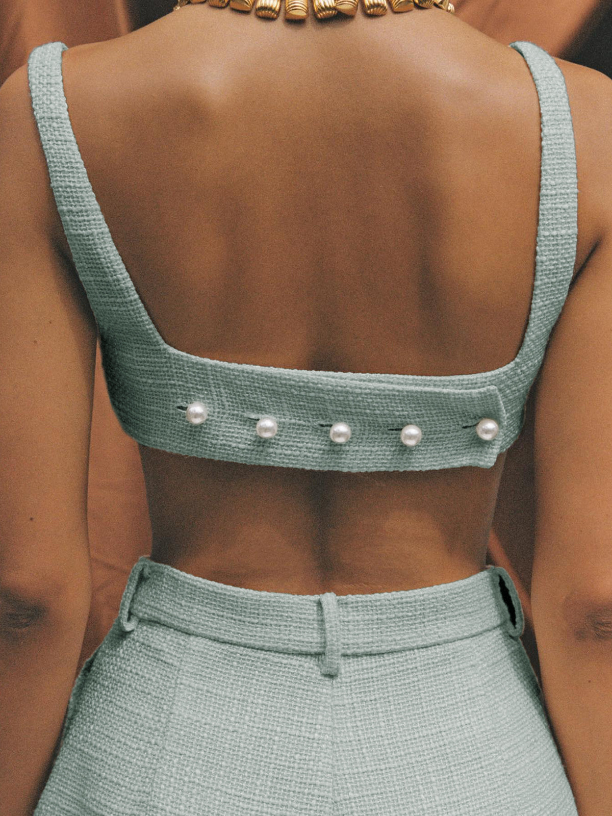 Clara | Elegantes rückenloses Shorts Set