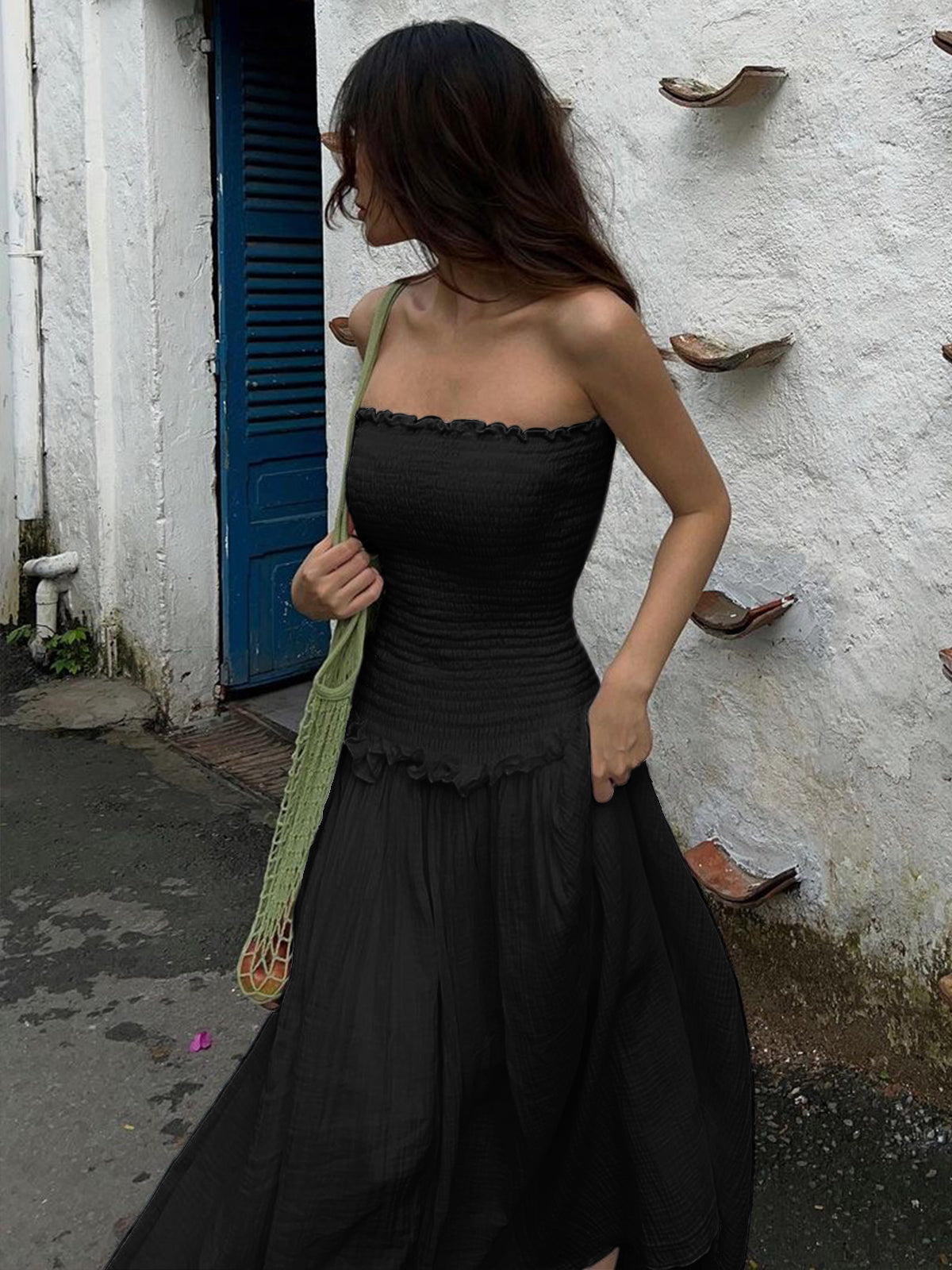 Marie | Elegantes Maxikleid aus Baumwollmischung