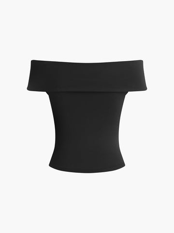 Sophie | Schulterfreies Oberteil mit Knoten-Design