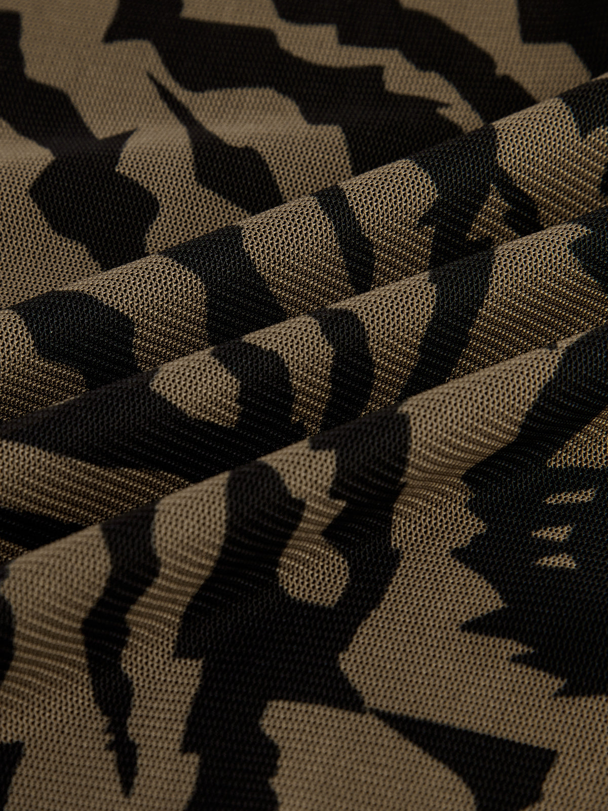 Clara | Trägerloses Mesh Kleid mit Tiger Print