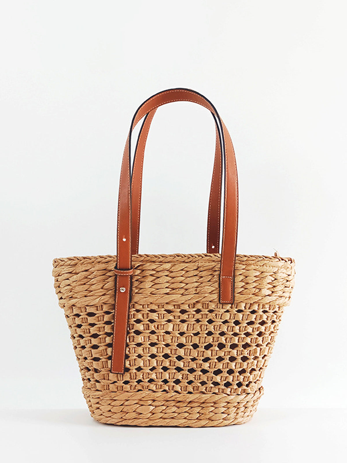 Emilia | Geräumige Strandtasche aus Stroh