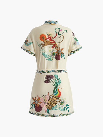 Anna | Bezauberndes Print Kleid mit Gürtel