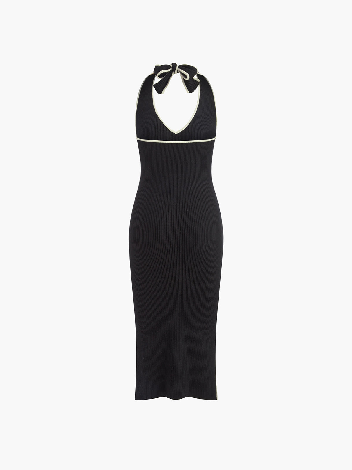 Clara | Verführerisches V-Ausschnitt Halter Kleid