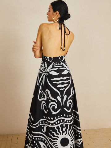 Clara | Elegantes Halter-Maxikleid